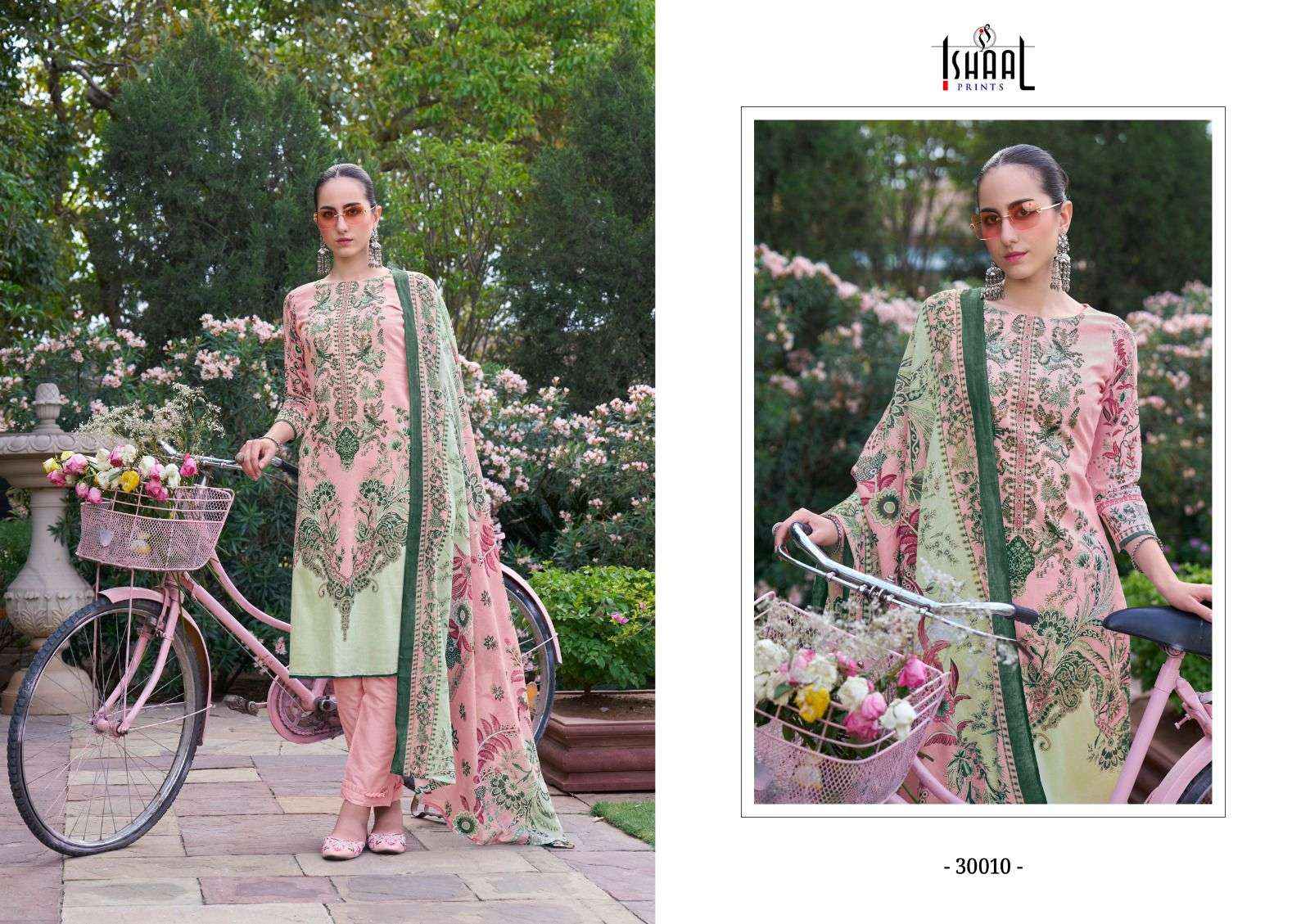 ISHAAL PRINTS GULMOHAR VOL 30 LAWN COTTON SUITS ( 10 PCS CATALOG )