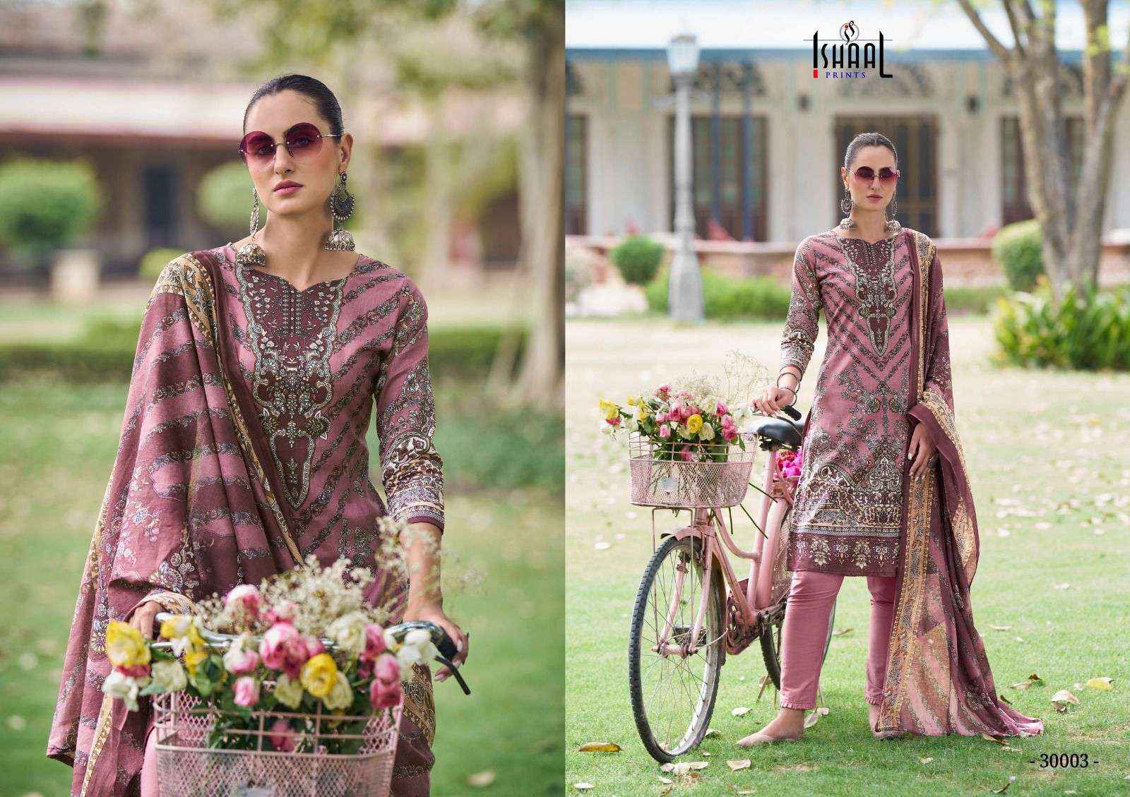 ISHAAL PRINTS GULMOHAR VOL 30 LAWN COTTON SUITS ( 10 PCS CATALOG )