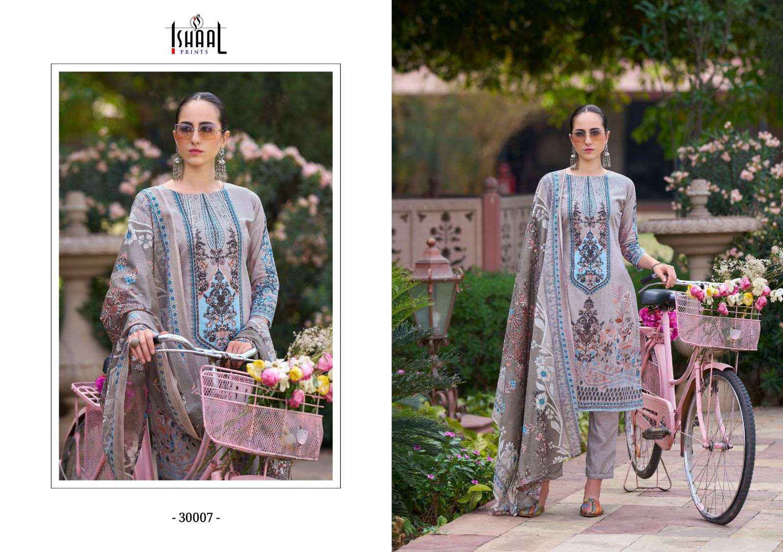 ISHAAL PRINTS GULMOHAR VOL 30 LAWN COTTON SUITS ( 10 PCS CATALOG )