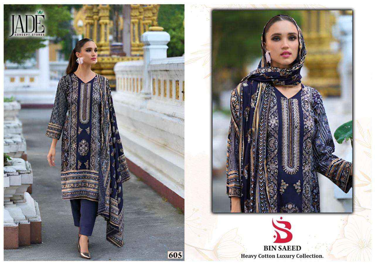 JADE BIN SAEED VOL 6 PURE COTTON PAKISTANI SUITS ( 6 PCS CATALOG )