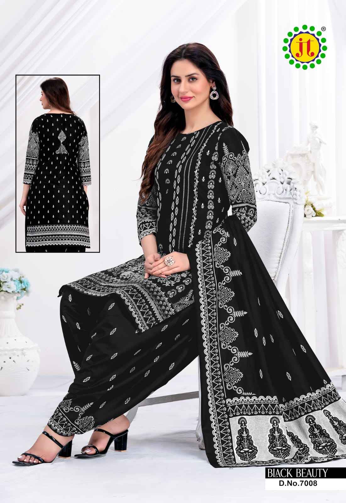 JT BLACK BEAUTY VOL 7 COTTON SALWAR KAMEEZ ( 10 PCS CATALOG )