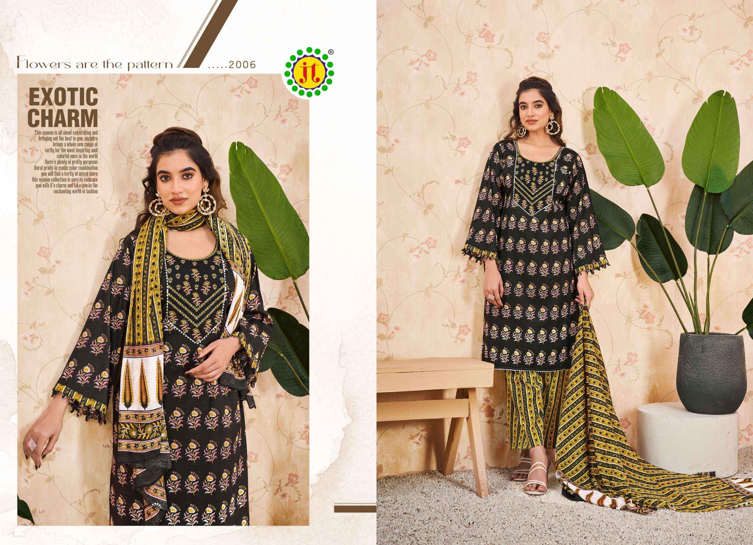 JT ZARA COTTON PRINT SALWAR SUIT ( 10 PCS CATALOG )