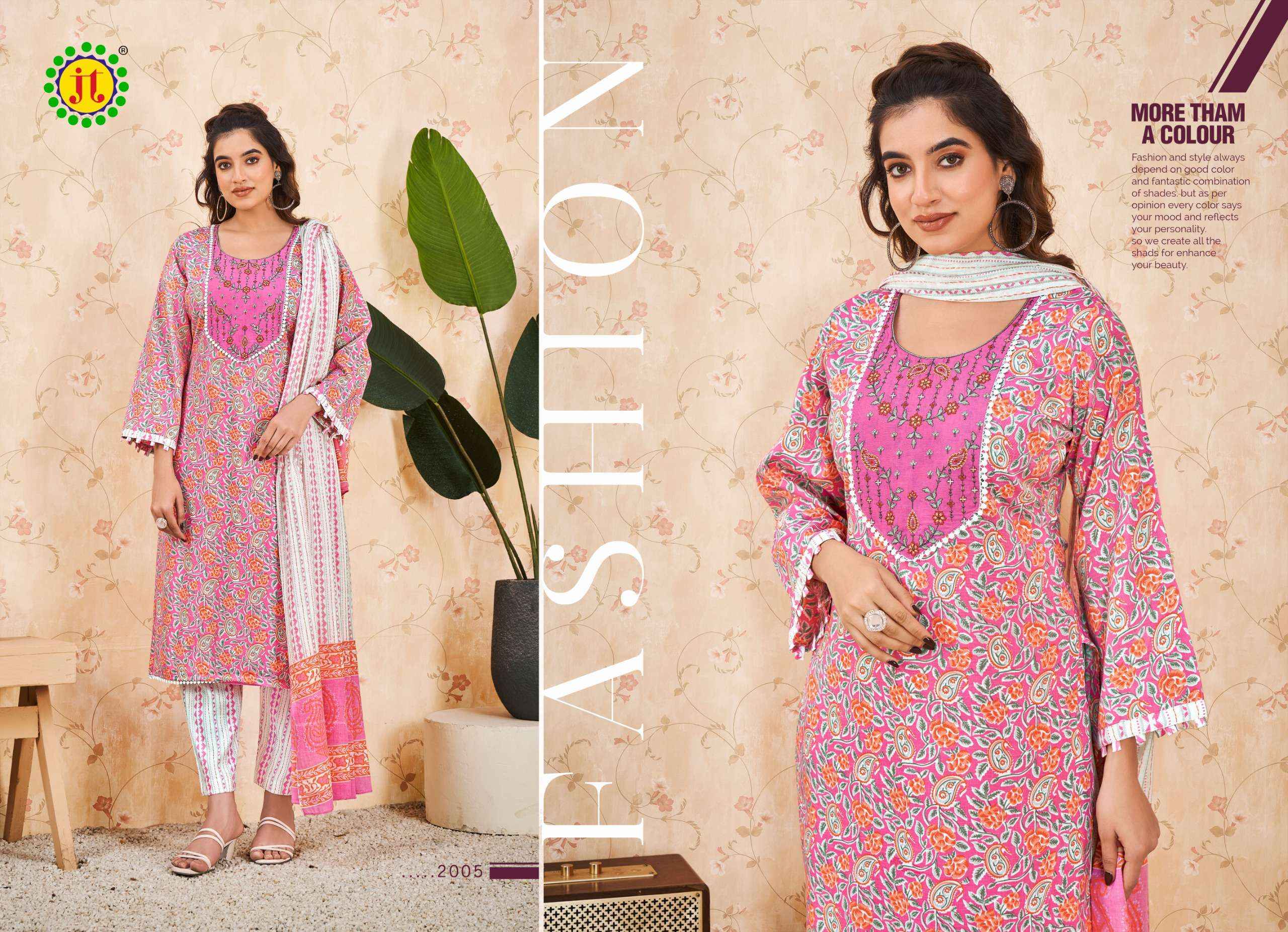 JT ZARA COTTON PRINT SALWAR SUIT ( 10 PCS CATALOG )