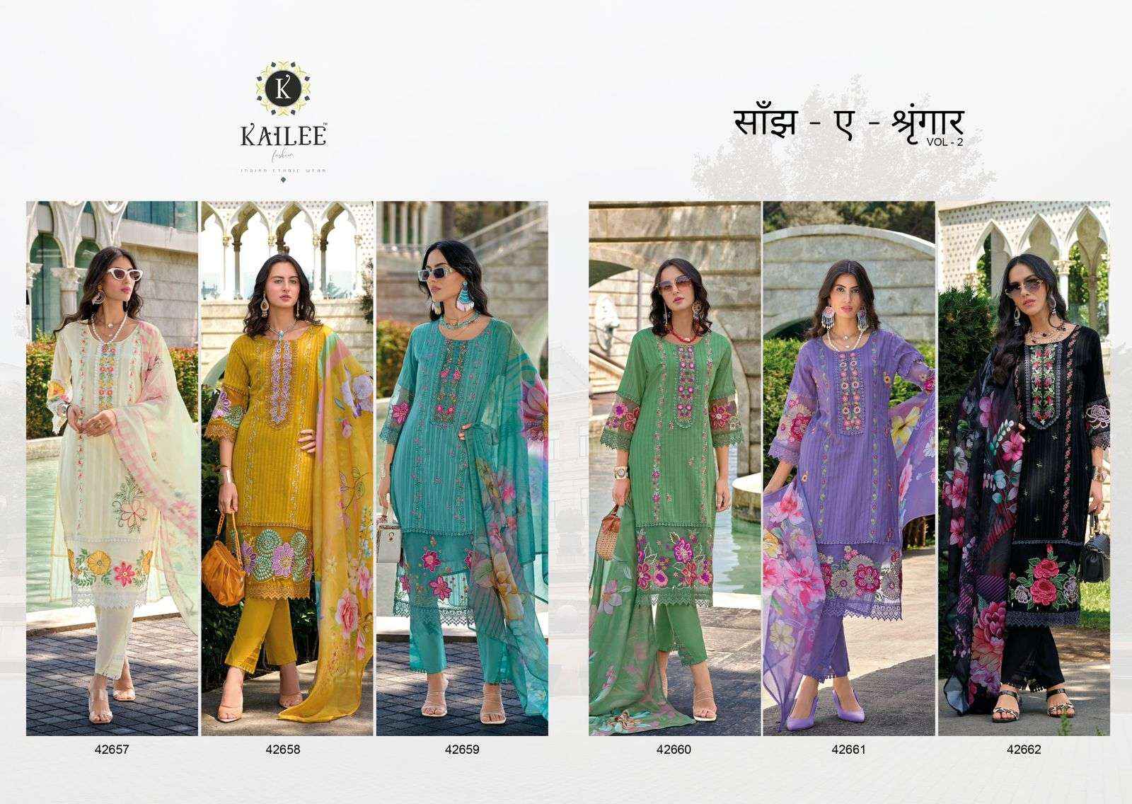 Kailee Sanj E Shrungar Vol 2 Designer Readymade Suits ( 6 Pcs Catalog )