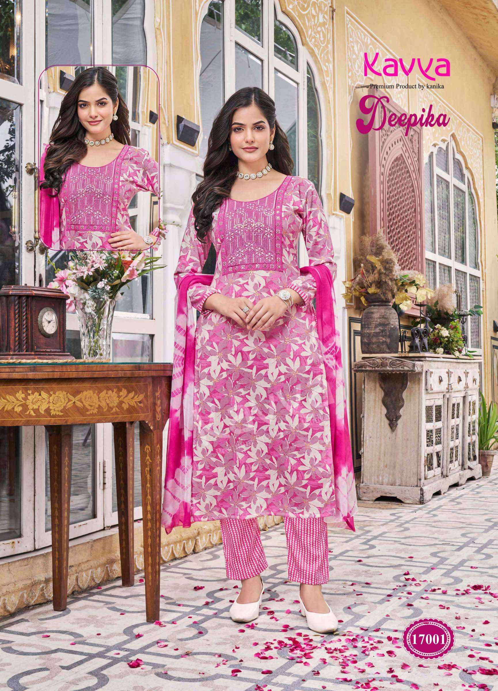 KAVYA DEEPIKA VOL 17 READYMADE SUITS TOP BOTTOM WITH DUPATTA ( 10 PCS CATALOG )