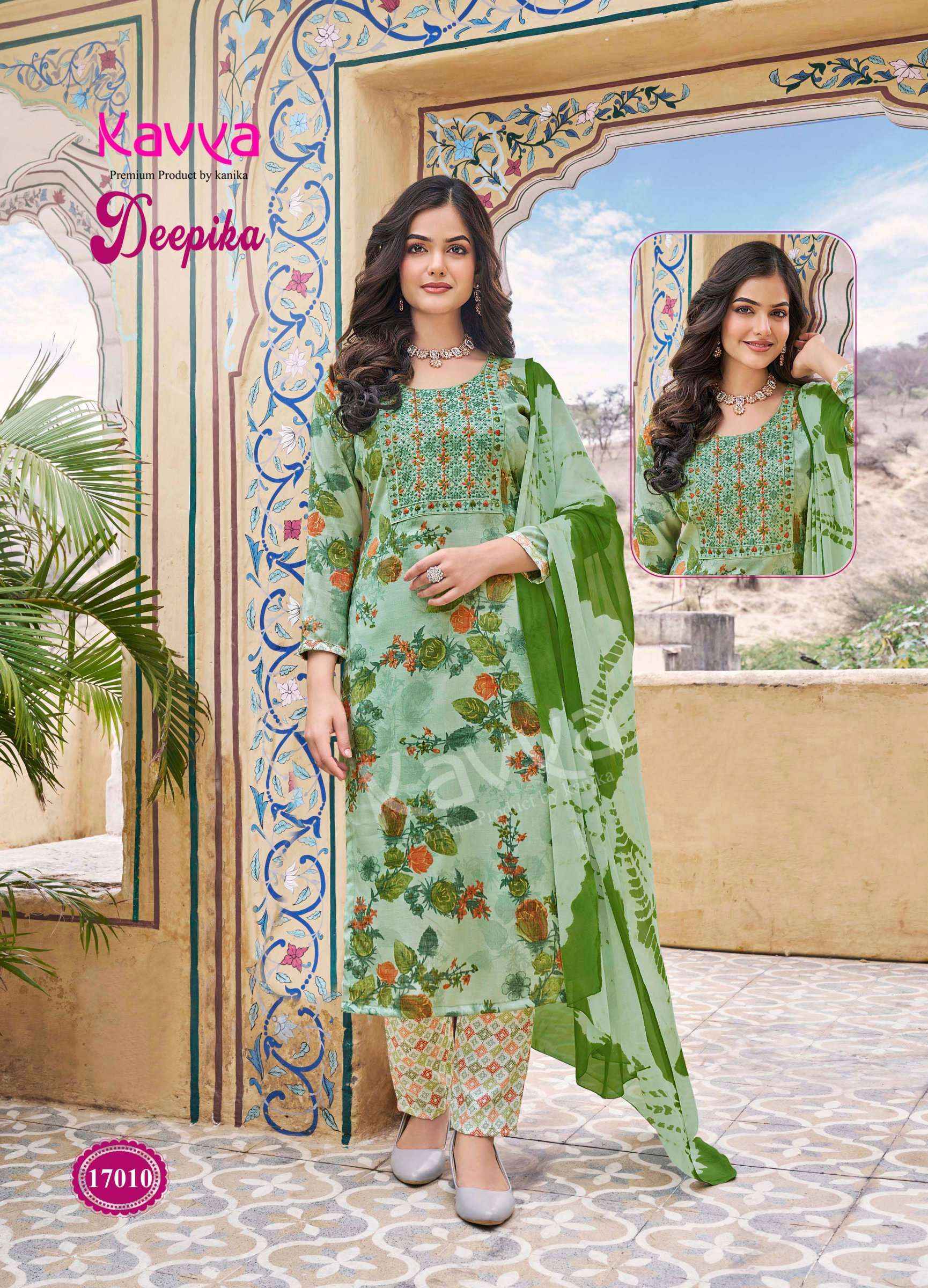 KAVYA DEEPIKA VOL 17 READYMADE SUITS TOP BOTTOM WITH DUPATTA ( 10 PCS CATALOG )