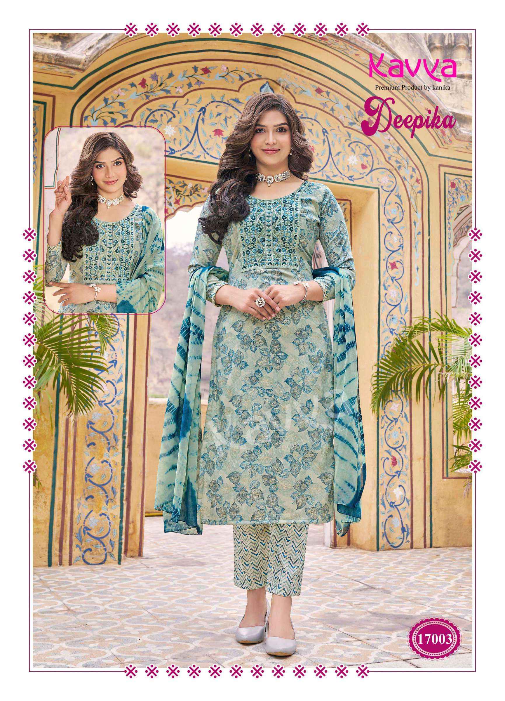 KAVYA DEEPIKA VOL 17 READYMADE SUITS TOP BOTTOM WITH DUPATTA ( 10 PCS CATALOG )