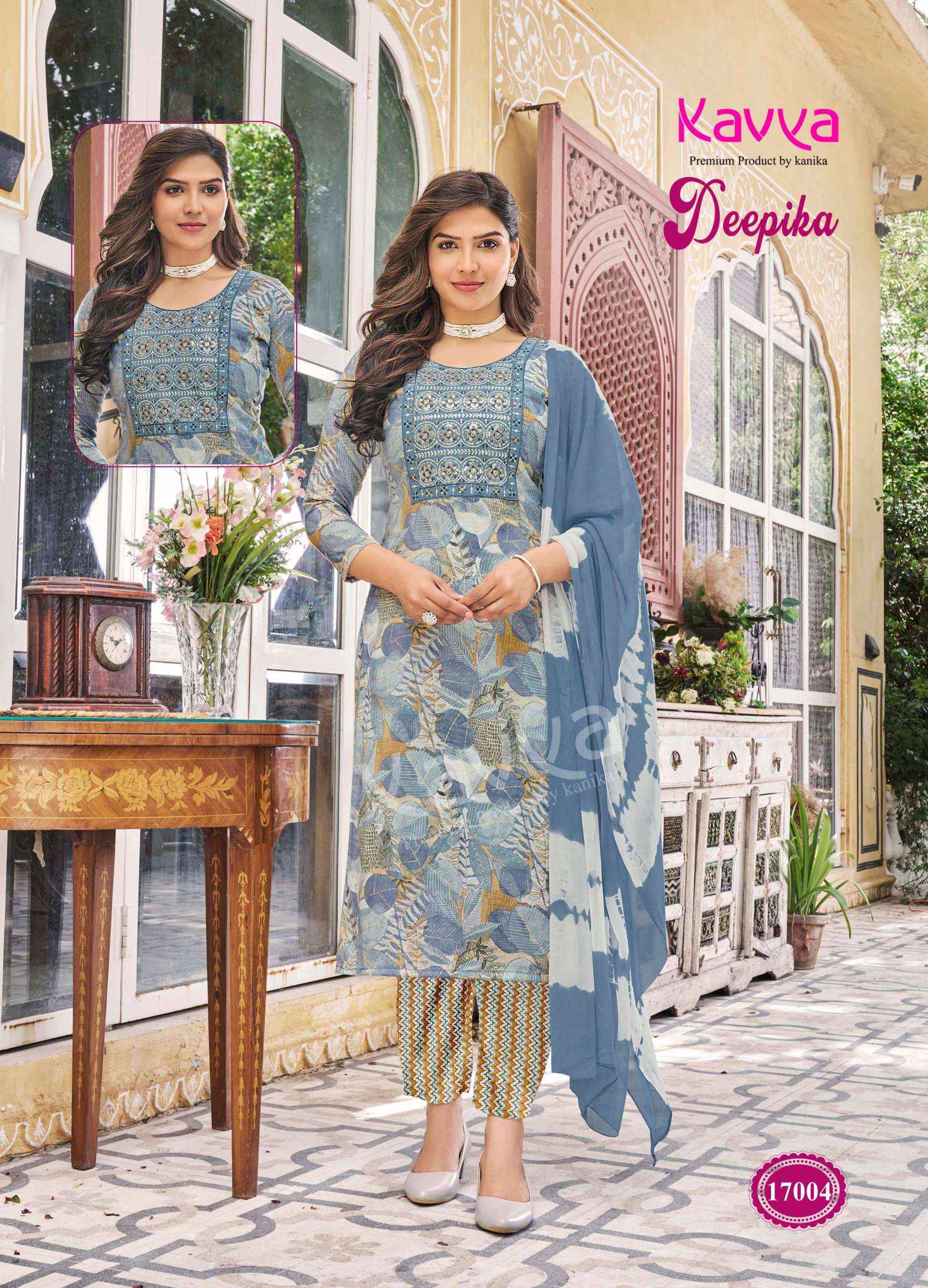 KAVYA DEEPIKA VOL 17 READYMADE SUITS TOP BOTTOM WITH DUPATTA ( 10 PCS CATALOG )