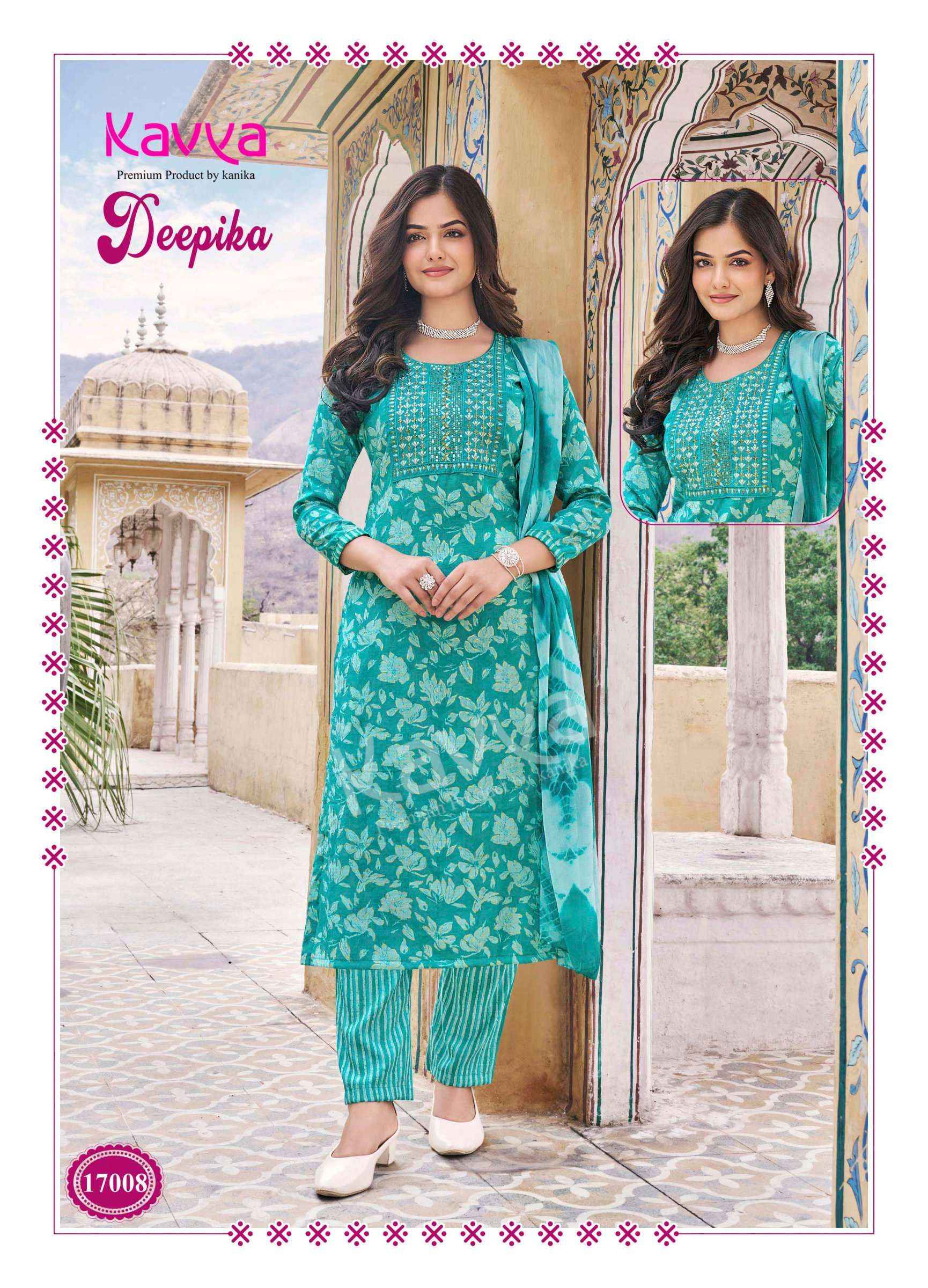 KAVYA DEEPIKA VOL 17 READYMADE SUITS TOP BOTTOM WITH DUPATTA ( 10 PCS CATALOG )