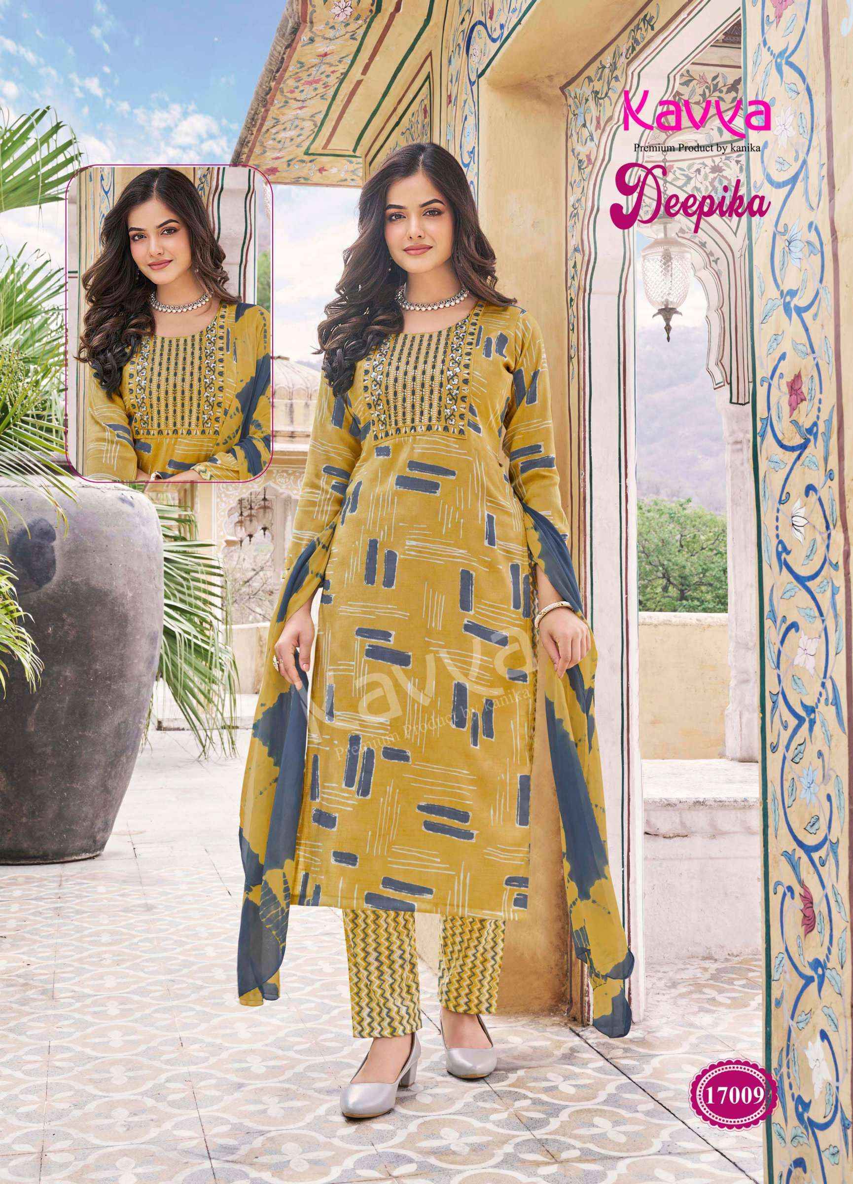 KAVYA DEEPIKA VOL 17 READYMADE SUITS TOP BOTTOM WITH DUPATTA ( 10 PCS CATALOG )