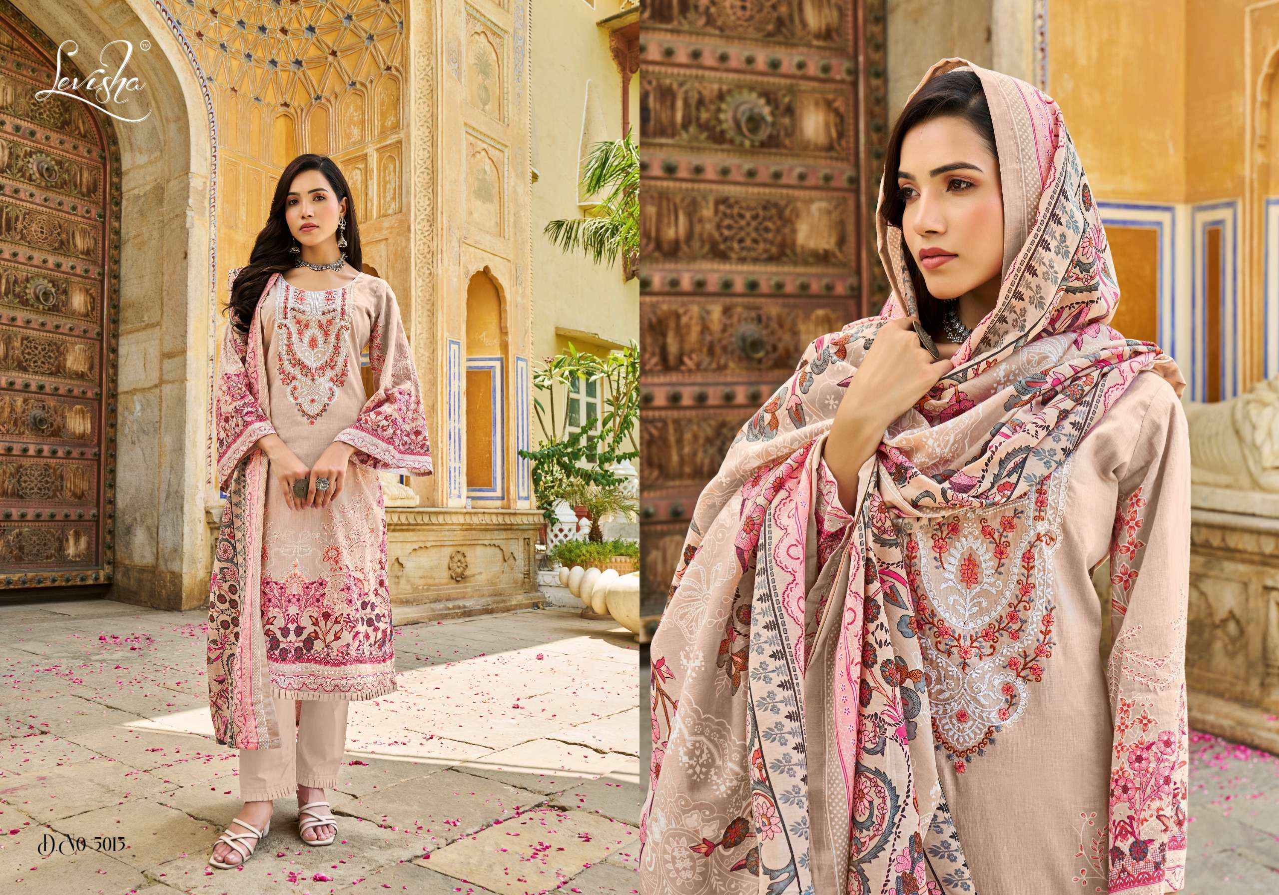 LEVISHA NAIRA NX VOL 5 COTTON PAKISTANI DRESS MATERIAL ( 6 PCS CATALOG )