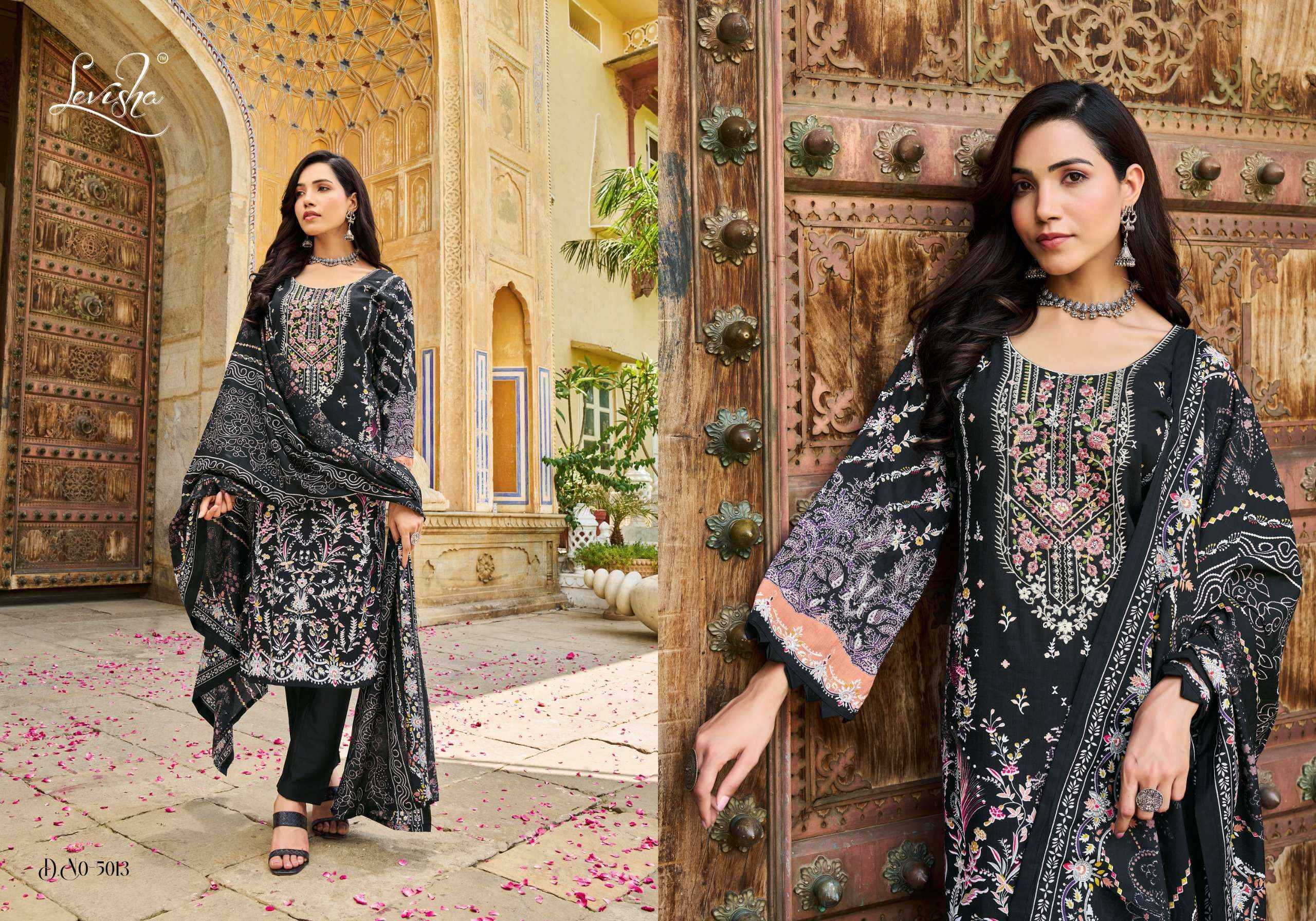 LEVISHA NAIRA NX VOL 5 COTTON PAKISTANI DRESS MATERIAL ( 6 PCS CATALOG )