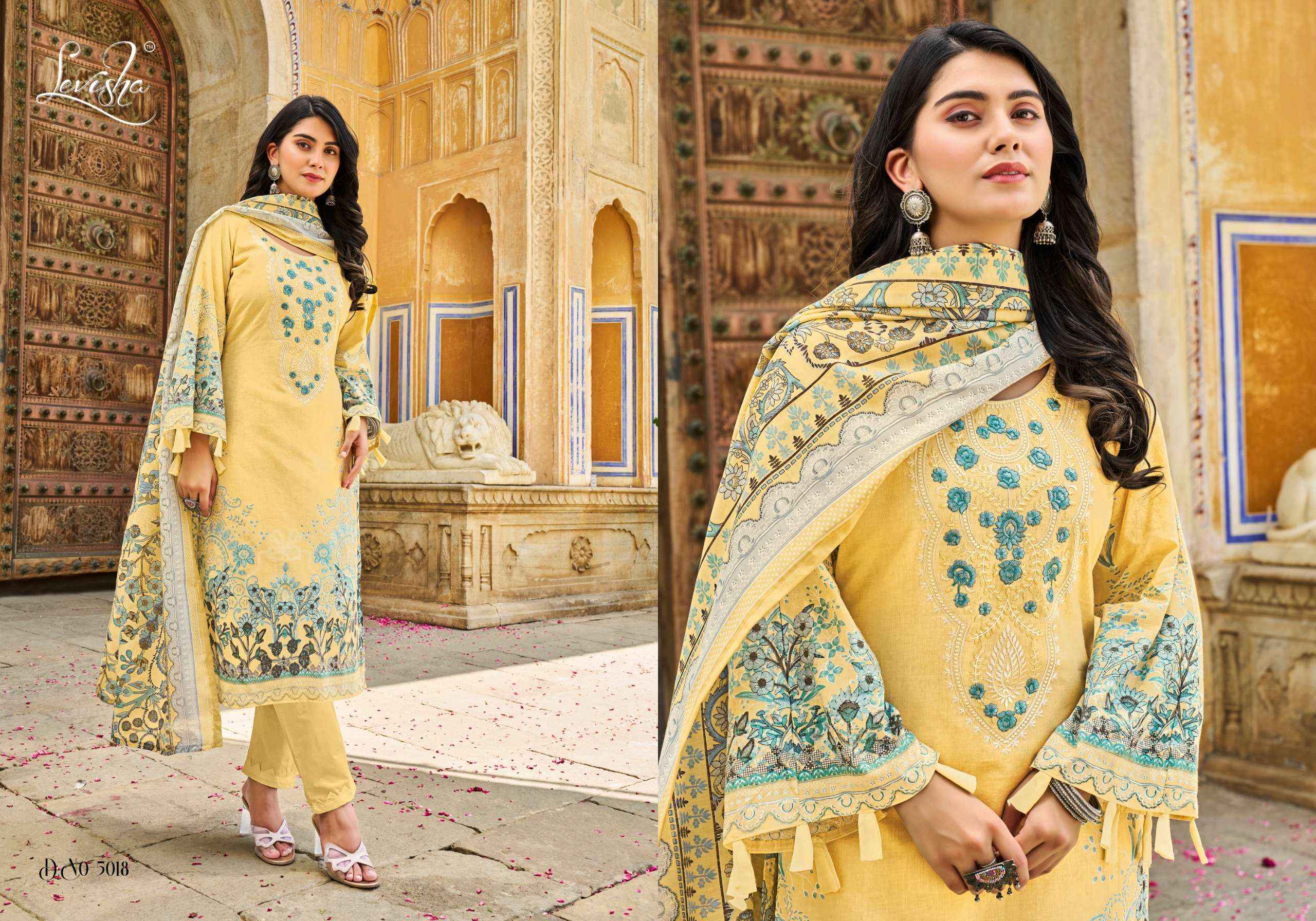 LEVISHA NAIRA NX VOL 5 COTTON PAKISTANI DRESS MATERIAL ( 6 PCS CATALOG )