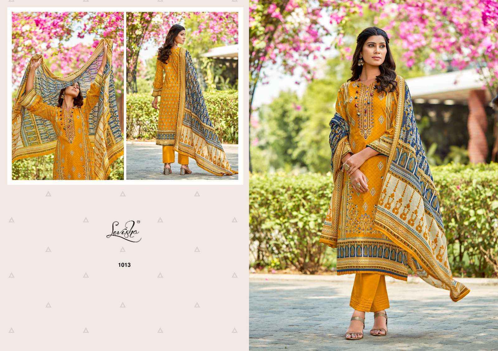 LEVISHA SANA SAMIYA COTTON DESIGNER SALWAR KAMEEZ ( 6 PCS CATALOG )