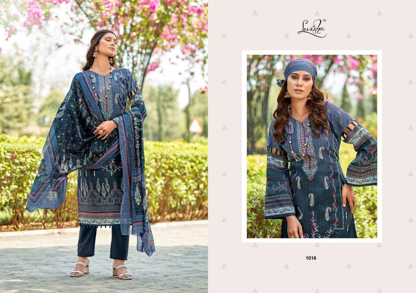 LEVISHA SANA SAMIYA COTTON DESIGNER SALWAR KAMEEZ ( 6 PCS CATALOG )