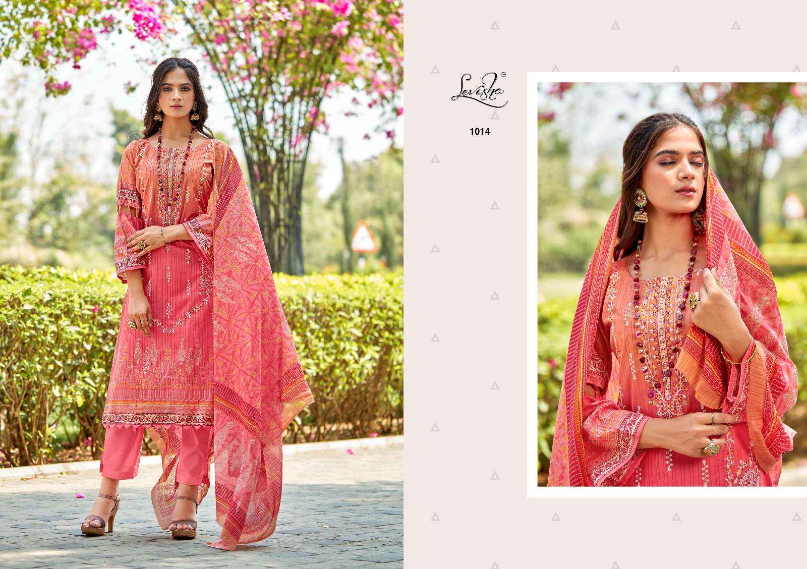 LEVISHA SANA SAMIYA COTTON DESIGNER SALWAR KAMEEZ ( 6 PCS CATALOG )