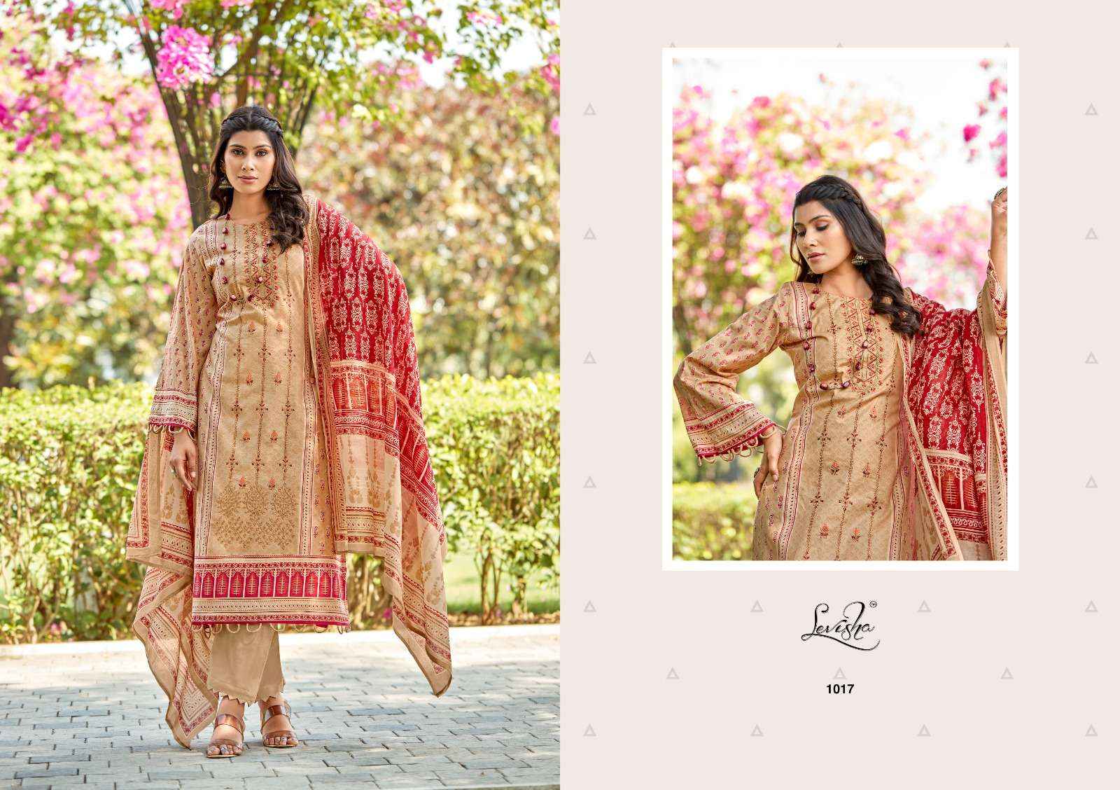 LEVISHA SANA SAMIYA COTTON DESIGNER SALWAR KAMEEZ ( 6 PCS CATALOG )