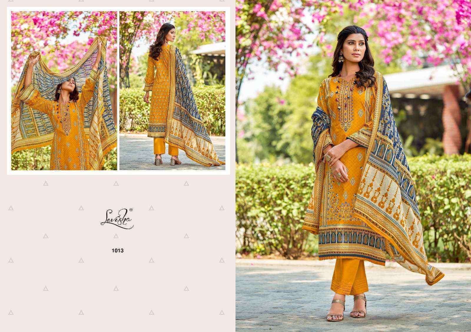 Levisha Sana Samiya Cotton Dress Material 6 PCS Catalog