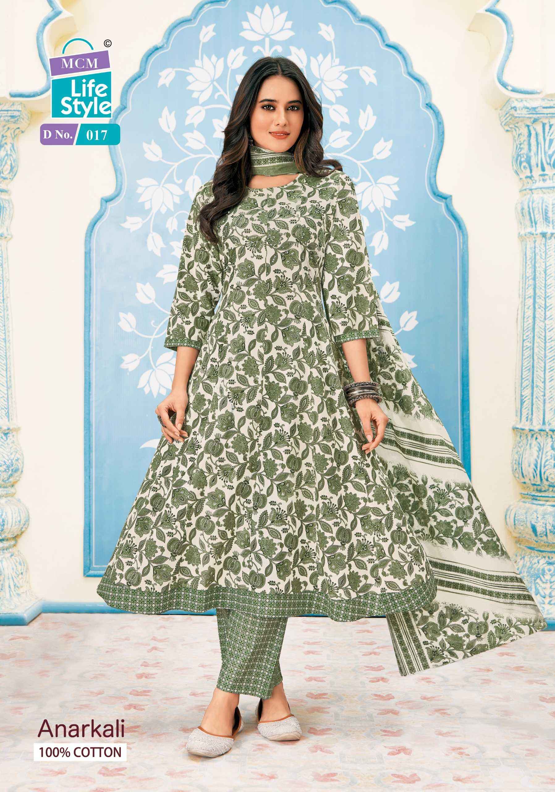 MCM LIFESTYLE ANARKALI READYMADE SUITS ( 10 PCS CATALOG )