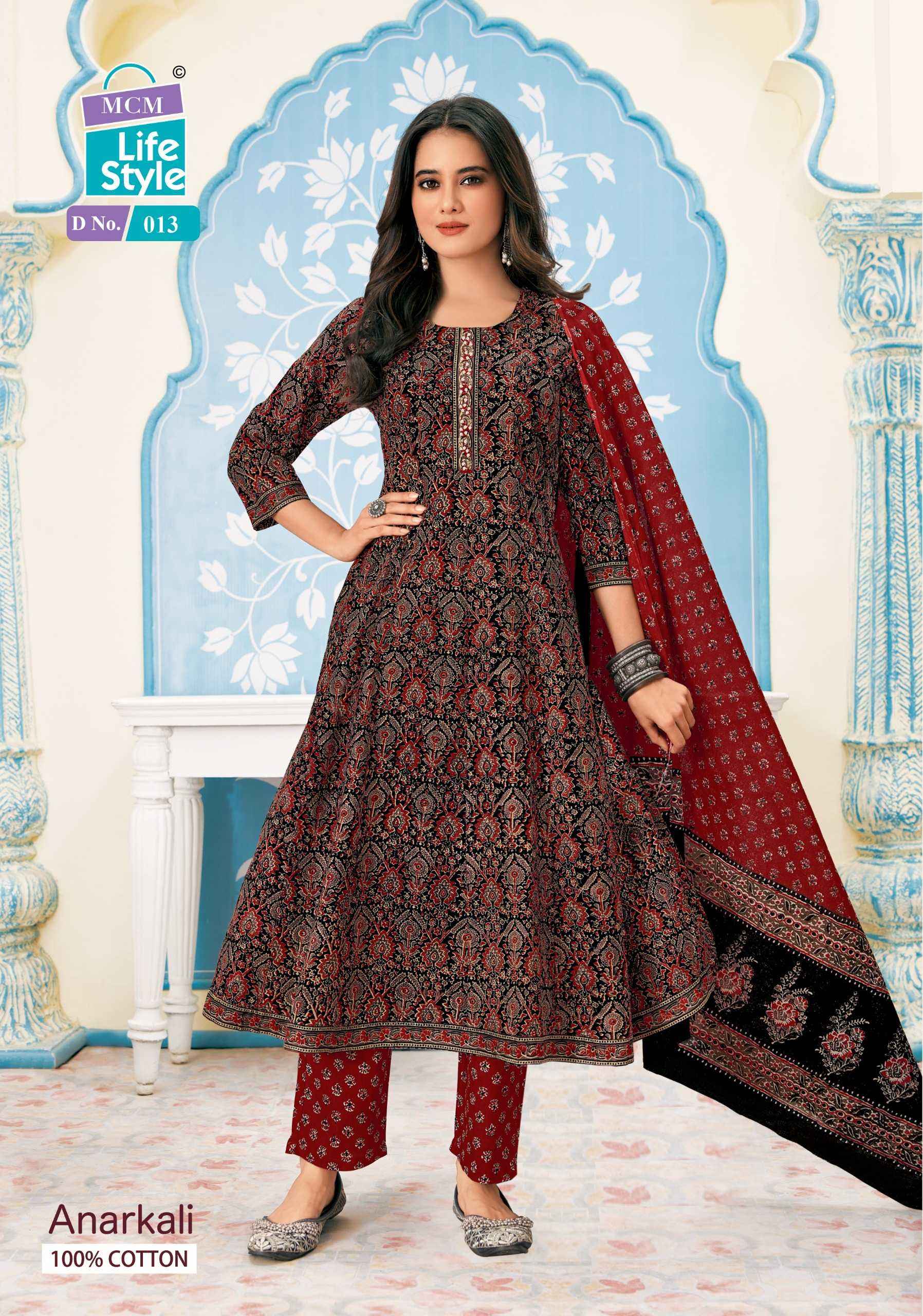 MCM LIFESTYLE ANARKALI READYMADE SUITS ( 10 PCS CATALOG )