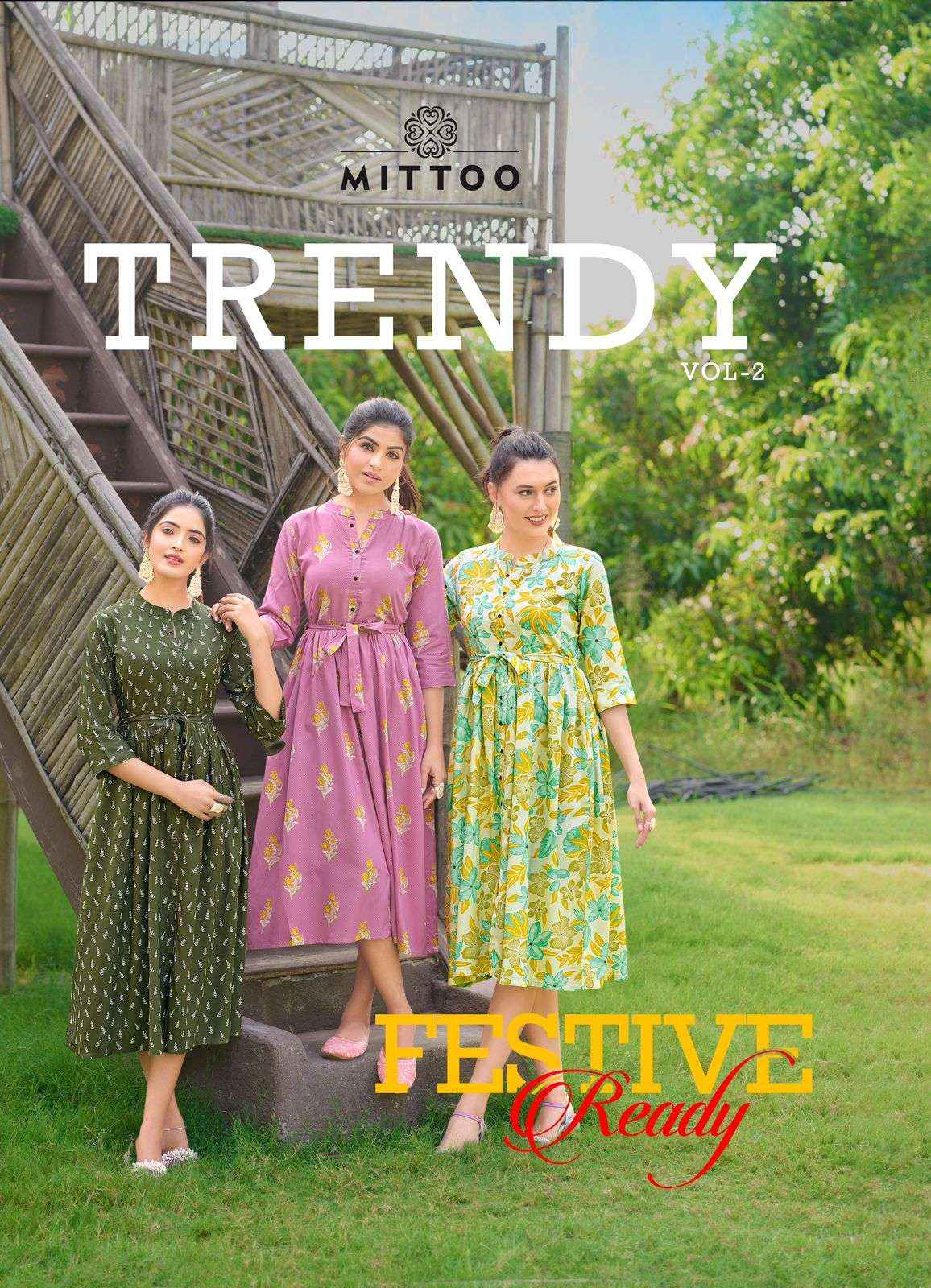 MITTOO TRENDY VOL 2 RAYON PRINTS WHOLESALE PRICE ( 6 PCS CATALOG )