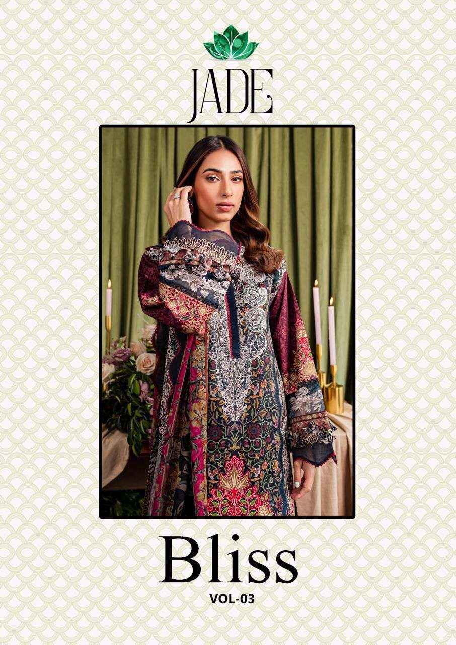 NAND GOPAL JADE BLISS VOL 3 COTTON DIGITAL PRINT PAKISTANI SUITS ( 8 PCS CATALOG )