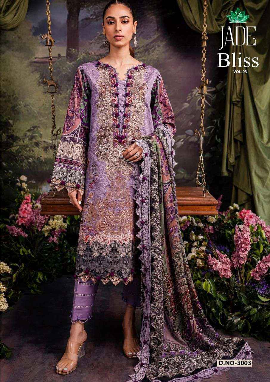 NAND GOPAL JADE BLISS VOL 3 COTTON DIGITAL PRINT PAKISTANI SUITS ( 8 PCS CATALOG )