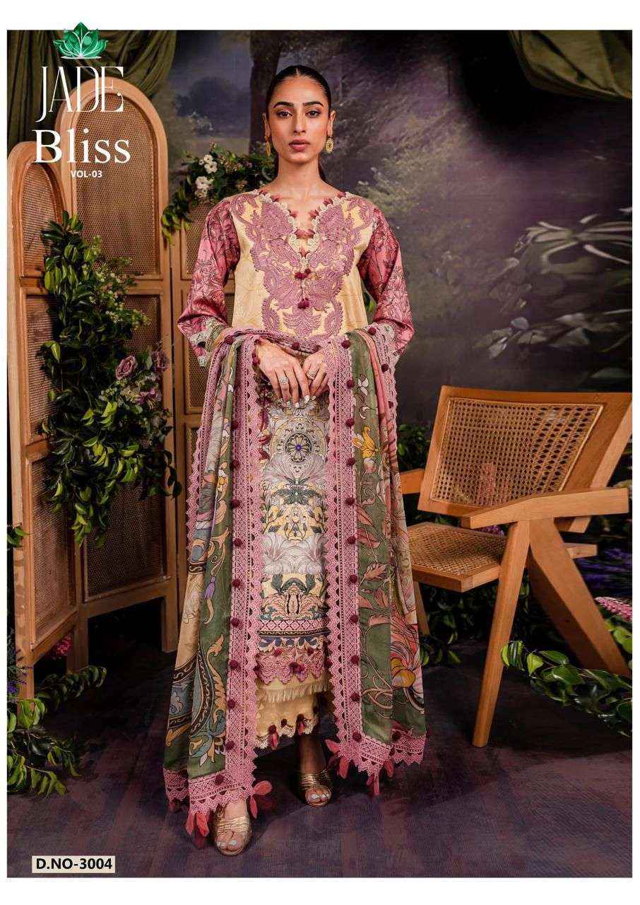 NAND GOPAL JADE BLISS VOL 3 COTTON DIGITAL PRINT PAKISTANI SUITS ( 8 PCS CATALOG )