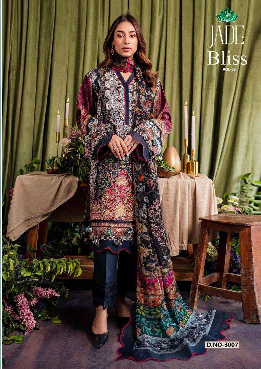 NAND GOPAL JADE BLISS VOL 3 COTTON DIGITAL PRINT PAKISTANI SUITS ( 8 PCS CATALOG )