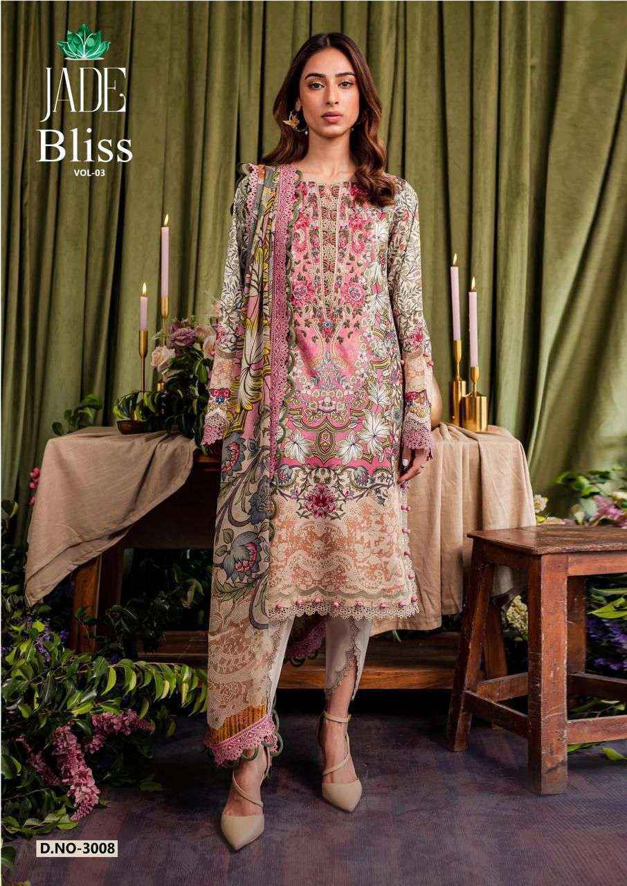 NAND GOPAL JADE BLISS VOL 3 COTTON DIGITAL PRINT PAKISTANI SUITS ( 8 PCS CATALOG )