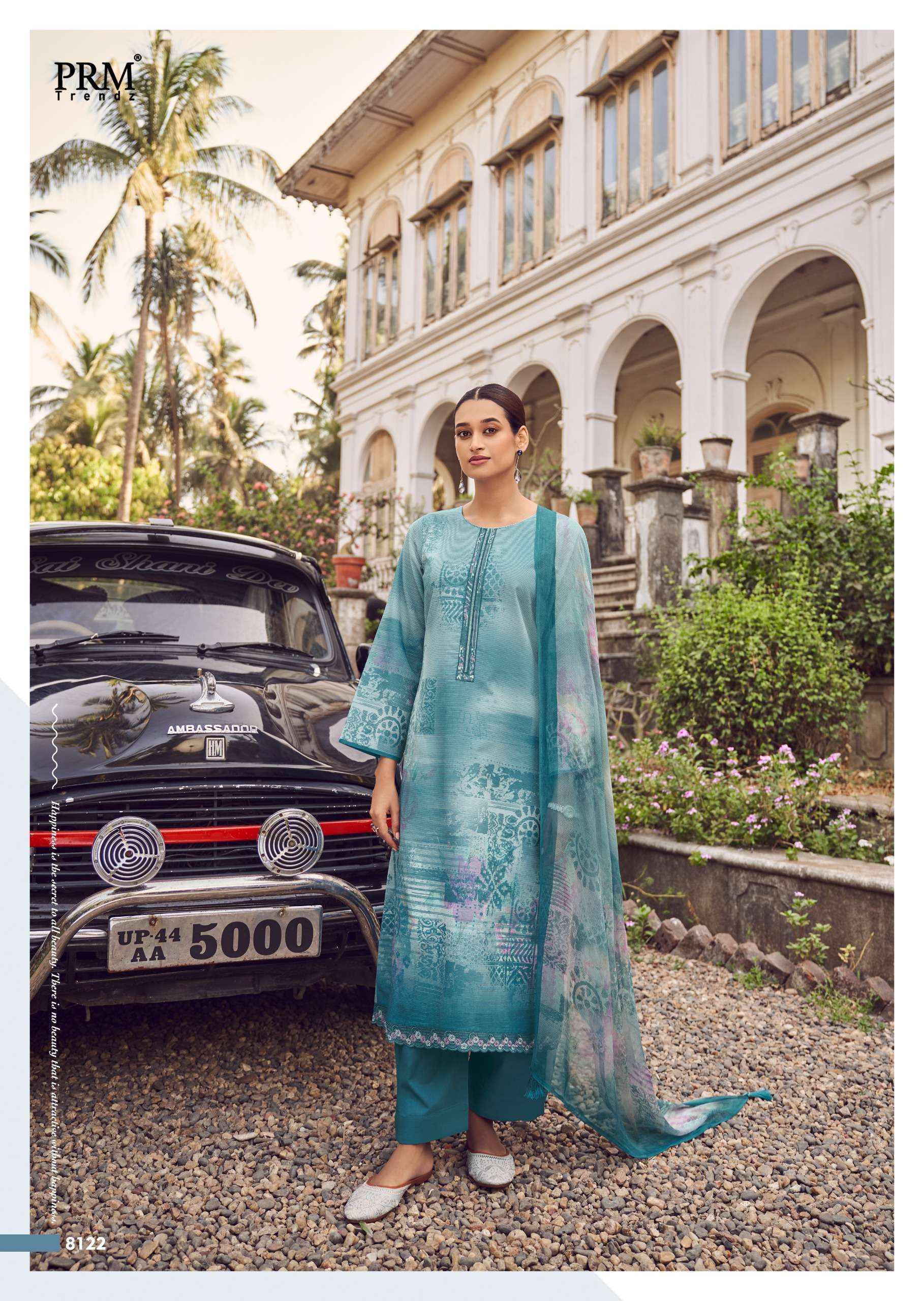 PRM TRENDZ NOORIN LINEN COTTON SUITS ( 8 PCS CATALOG )