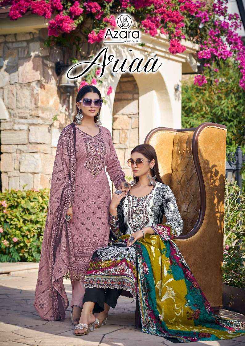 RADHIKA FASHION AZARA ARIAA COTTON DRESS MATERIAL ( 6 PCS CATALOG )