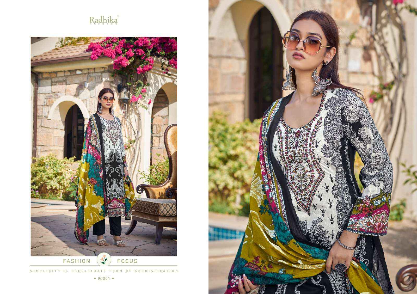 RADHIKA FASHION AZARA ARIAA COTTON DRESS MATERIAL ( 6 PCS CATALOG )