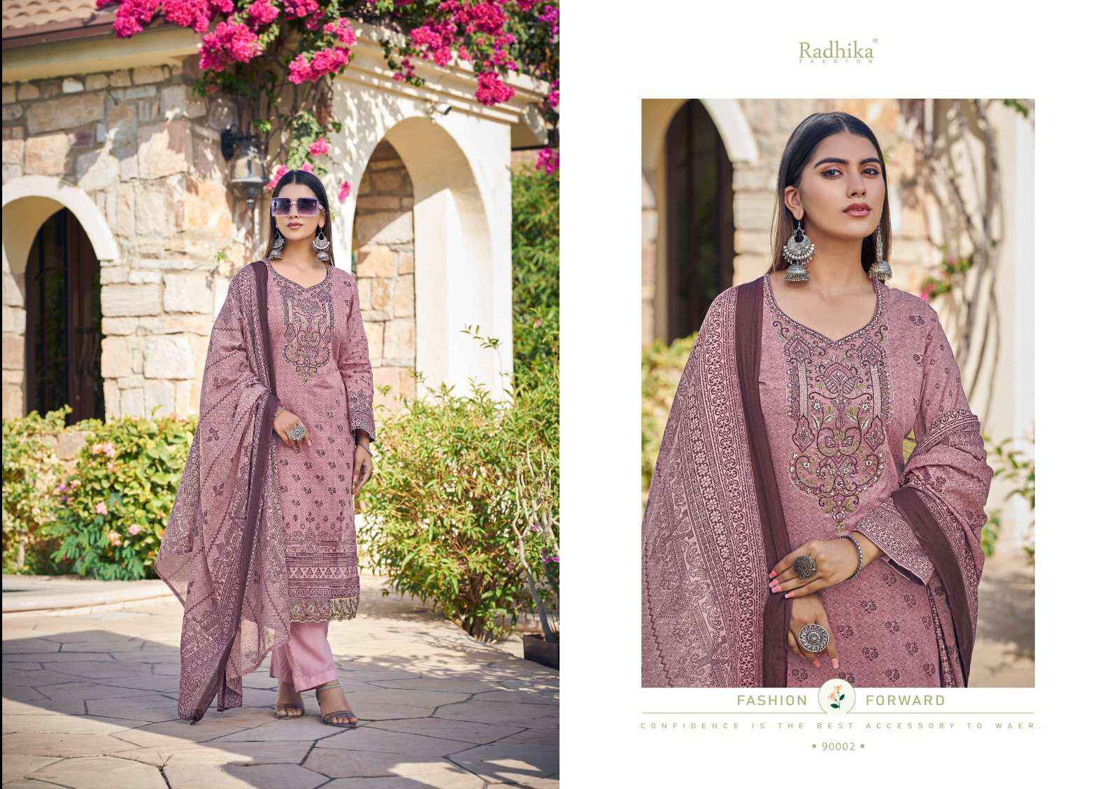 RADHIKA FASHION AZARA ARIAA COTTON DRESS MATERIAL ( 6 PCS CATALOG )