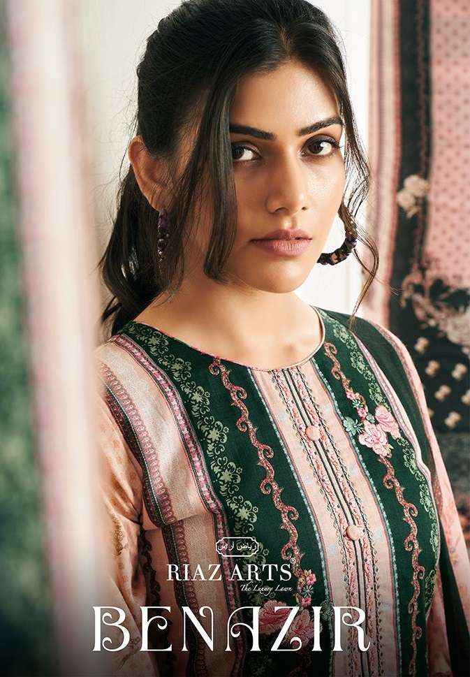 RIAZ ARTS BENAZIR LAWN COTTON DIGITAL PRINT SUITS ( 4 PCS CATALOG )