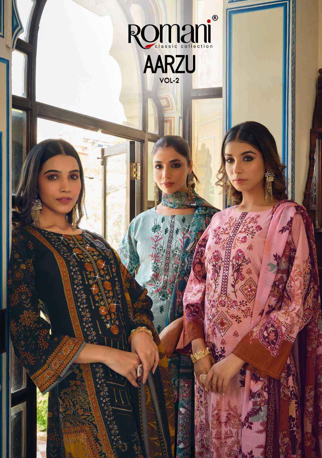 Romani Aarzu Vol 2 Soft Cotton Salwar Kameez Catalog Suppliers( 10 pcs catalog )