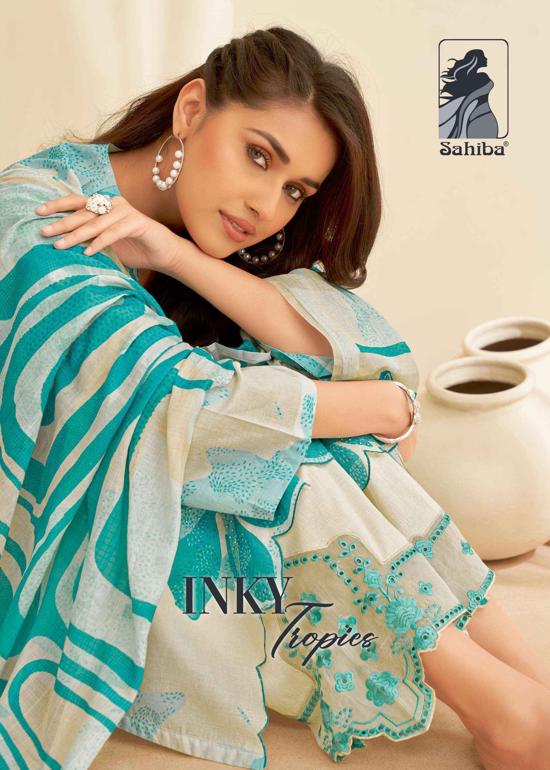 Sahiba Inky Tropies Vol 2 Palazzo Style Casula Wear Suit Catalog ( 3 pcs catalog )