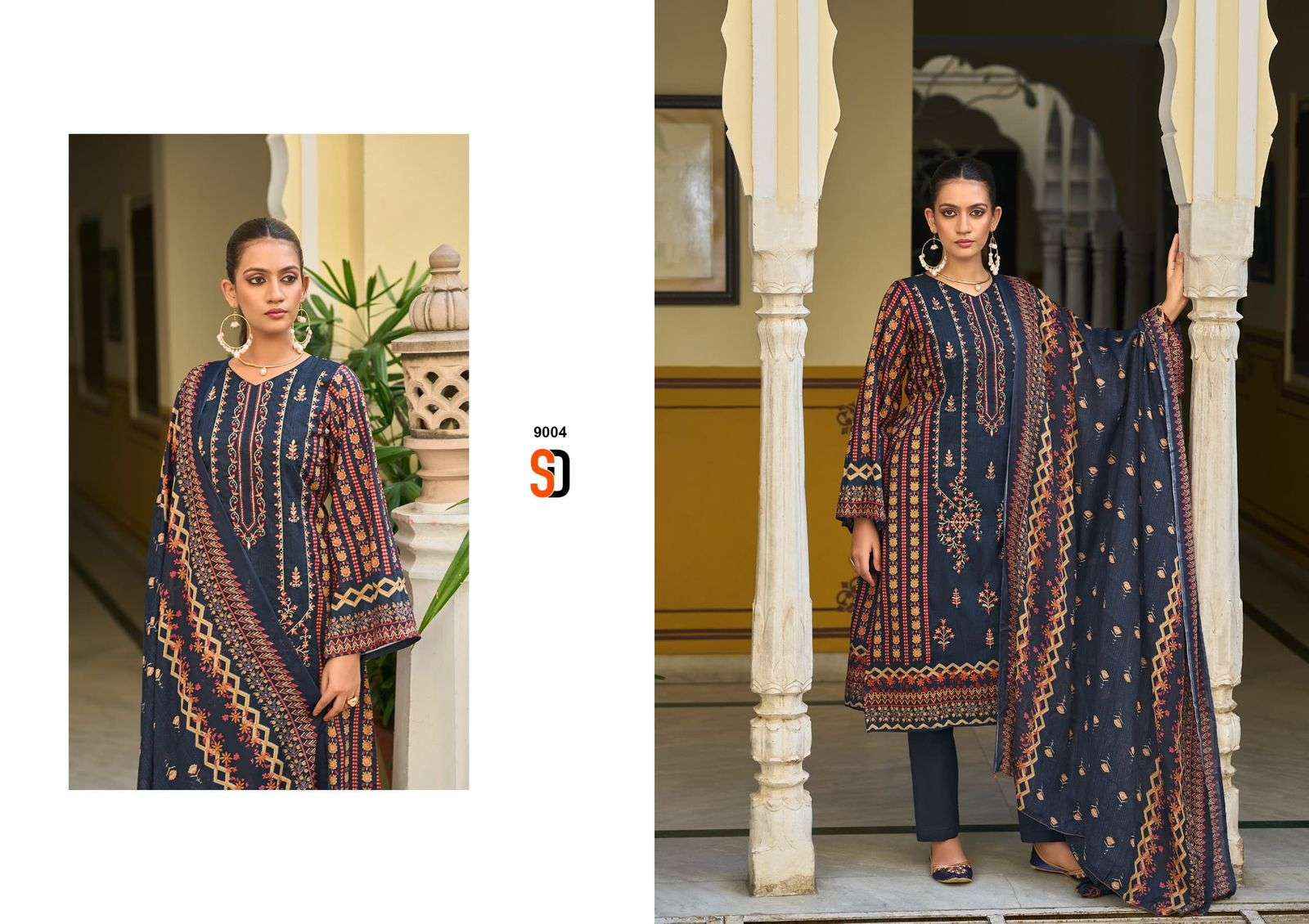 Shraddha Bin Saeed Lawn Collection Vol 9 Pakistani Catalog ( 4 Pcs Catalog )