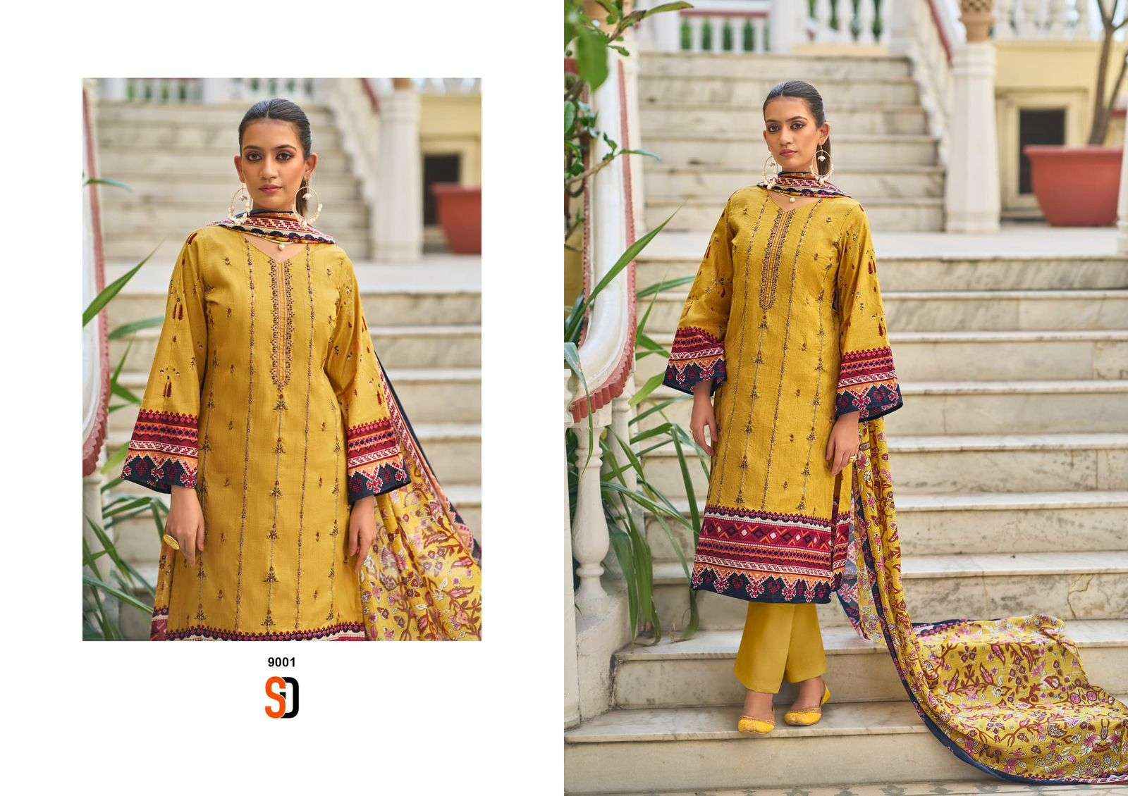 Shraddha Bin Saeed Lawn Collection Vol 9 Pakistani Catalog ( 4 Pcs Catalog )