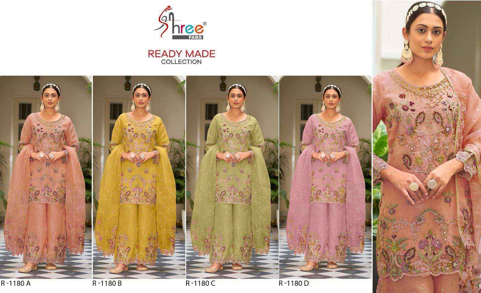 Shree Fabs R 1180 Colors Pakistani Readymade Designer Wedding Wear Suits Dealers (4 pcs catalog )