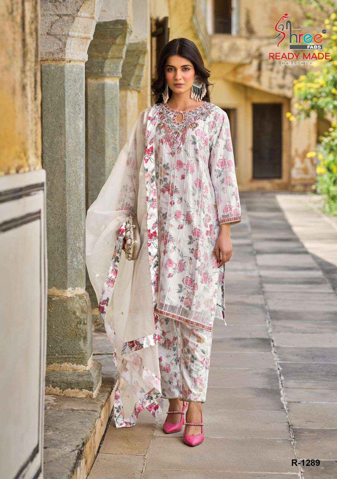 shree Fabs R 1289 Colors Organza Pakistani Dress Catalog Exporters (4 pcs catalog )