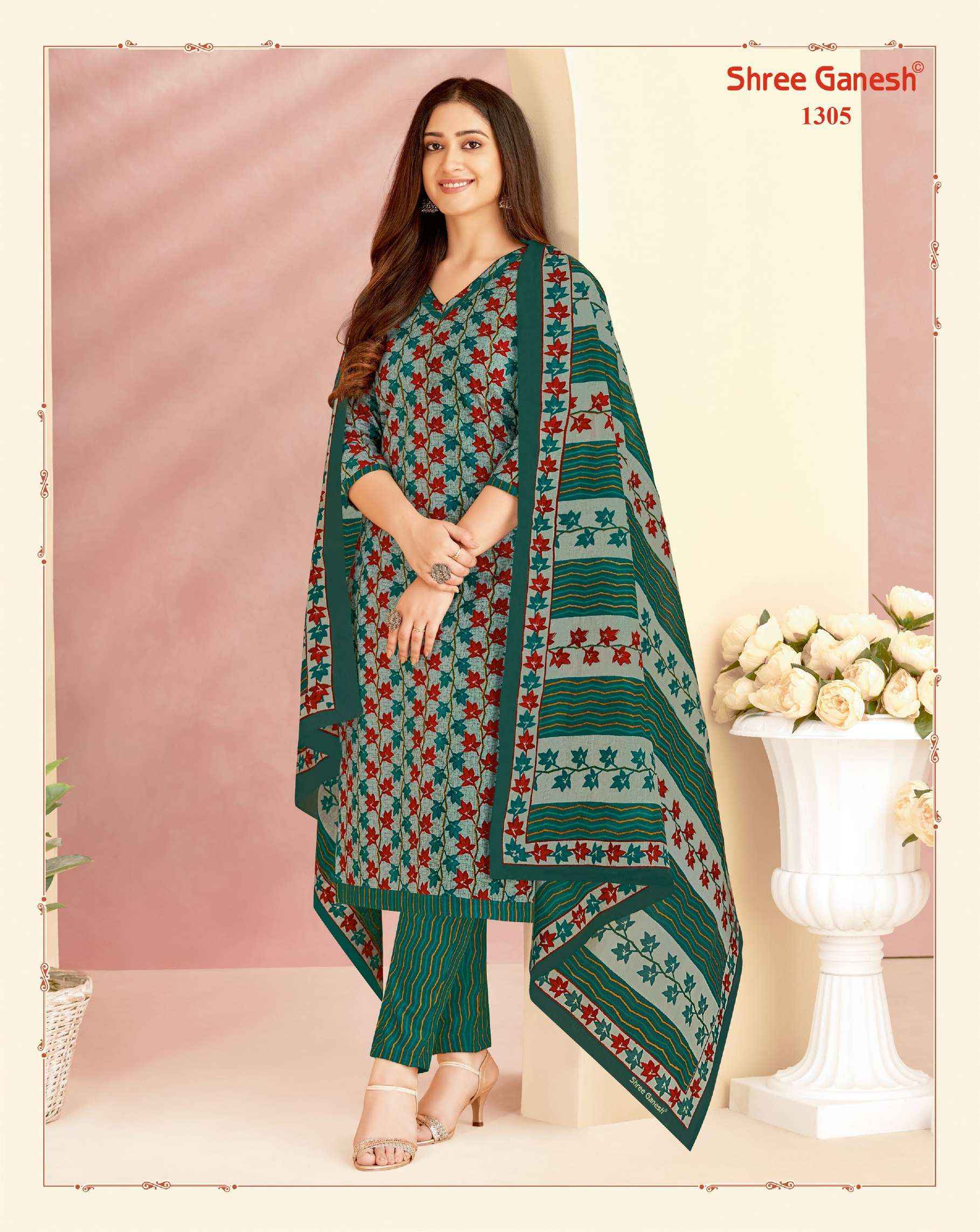 SHREE GANESH VAANI VOL 3 JAIPURI PURE COTTON DRESS MATERIAL ( 20 PCS CATALOG )