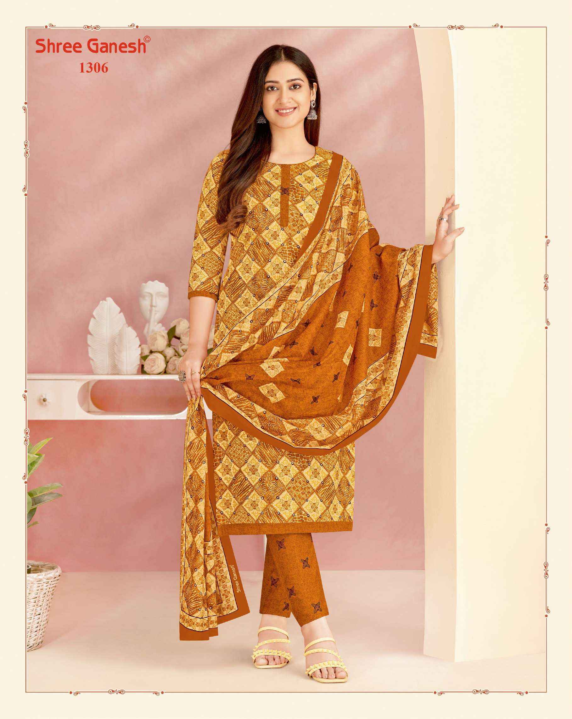 SHREE GANESH VAANI VOL 3 JAIPURI PURE COTTON DRESS MATERIAL ( 20 PCS CATALOG )