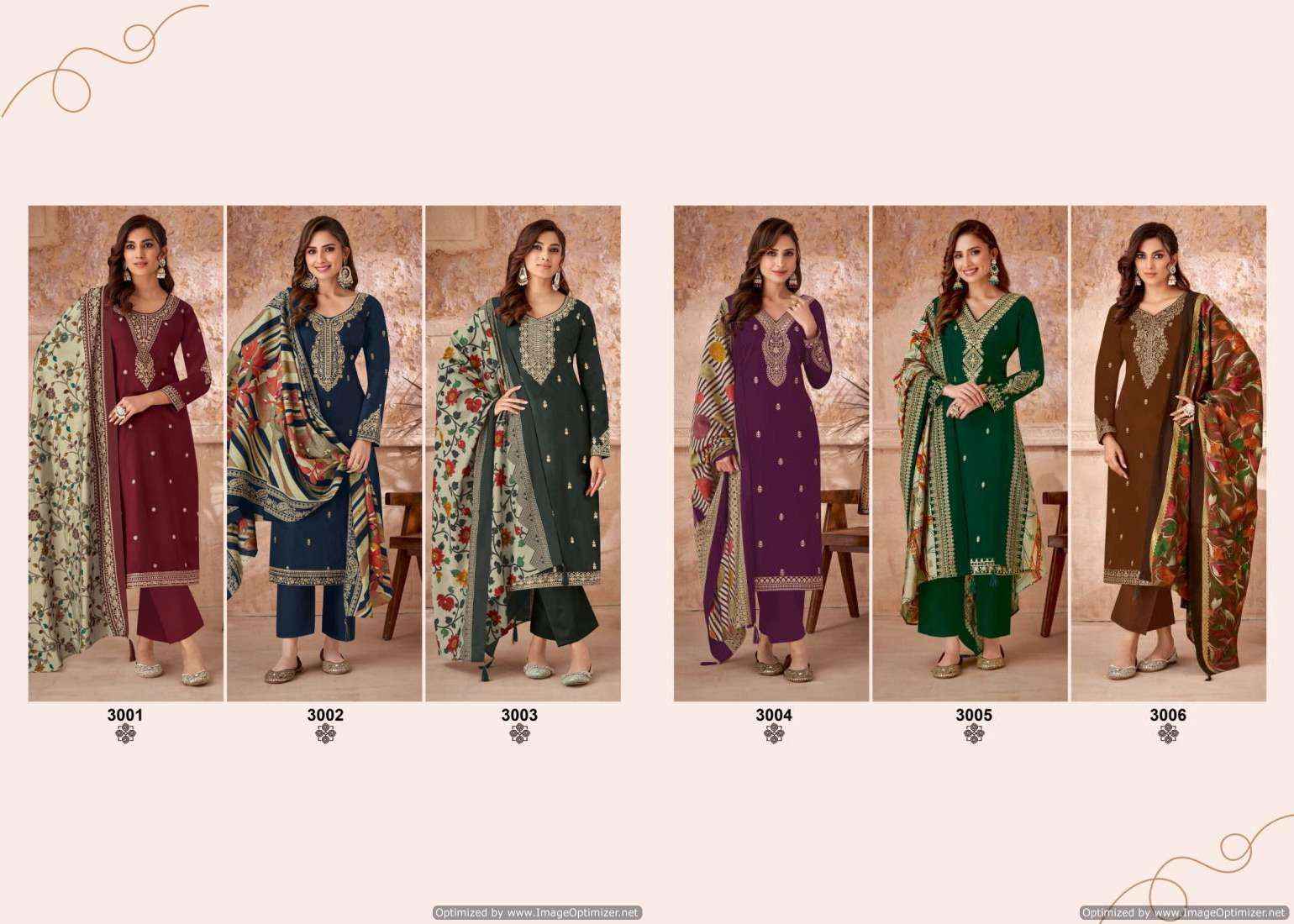 Suryajyoti Pashan Vol-3 Women Designer Salwar Kameez ( 6 Pcs Catalog )