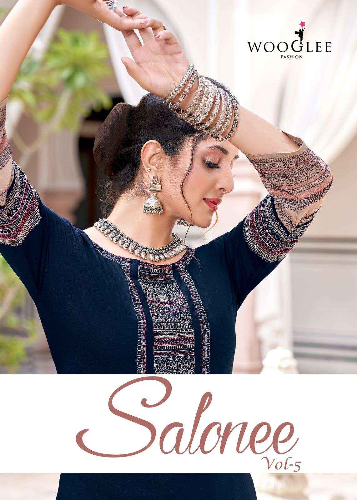 Wooglee Salonee Vol 5 Online Designer Kurtis Catalog ( 6 Pcs Catalog )