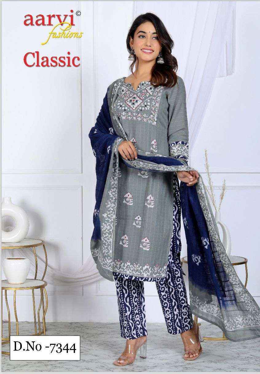 AARVI FASHION CLASSIC VOL 6 COTTON BATIK PRINT KURTI COMBO SET (8 pcs catalog )