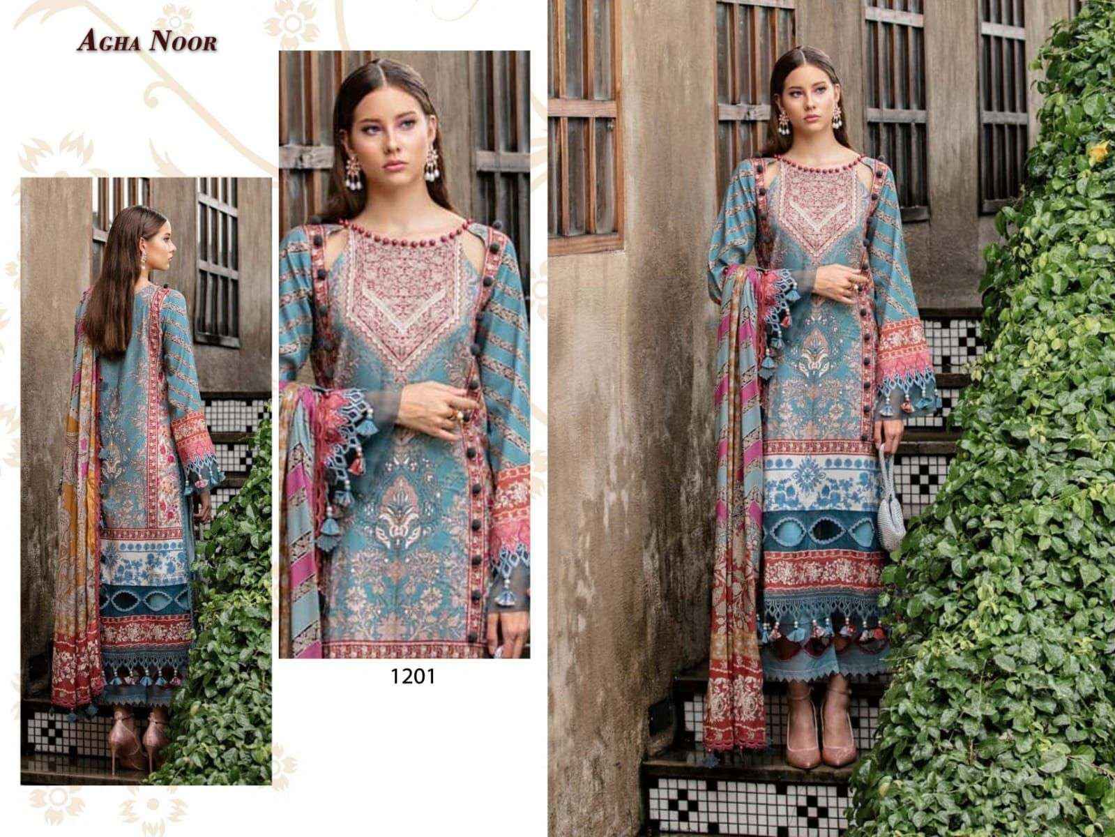 AGHA NOOR LUXURY LAWN COLLECTION VOL 12 PAKISTANI SUIT ( 6 PCS CATALOG )