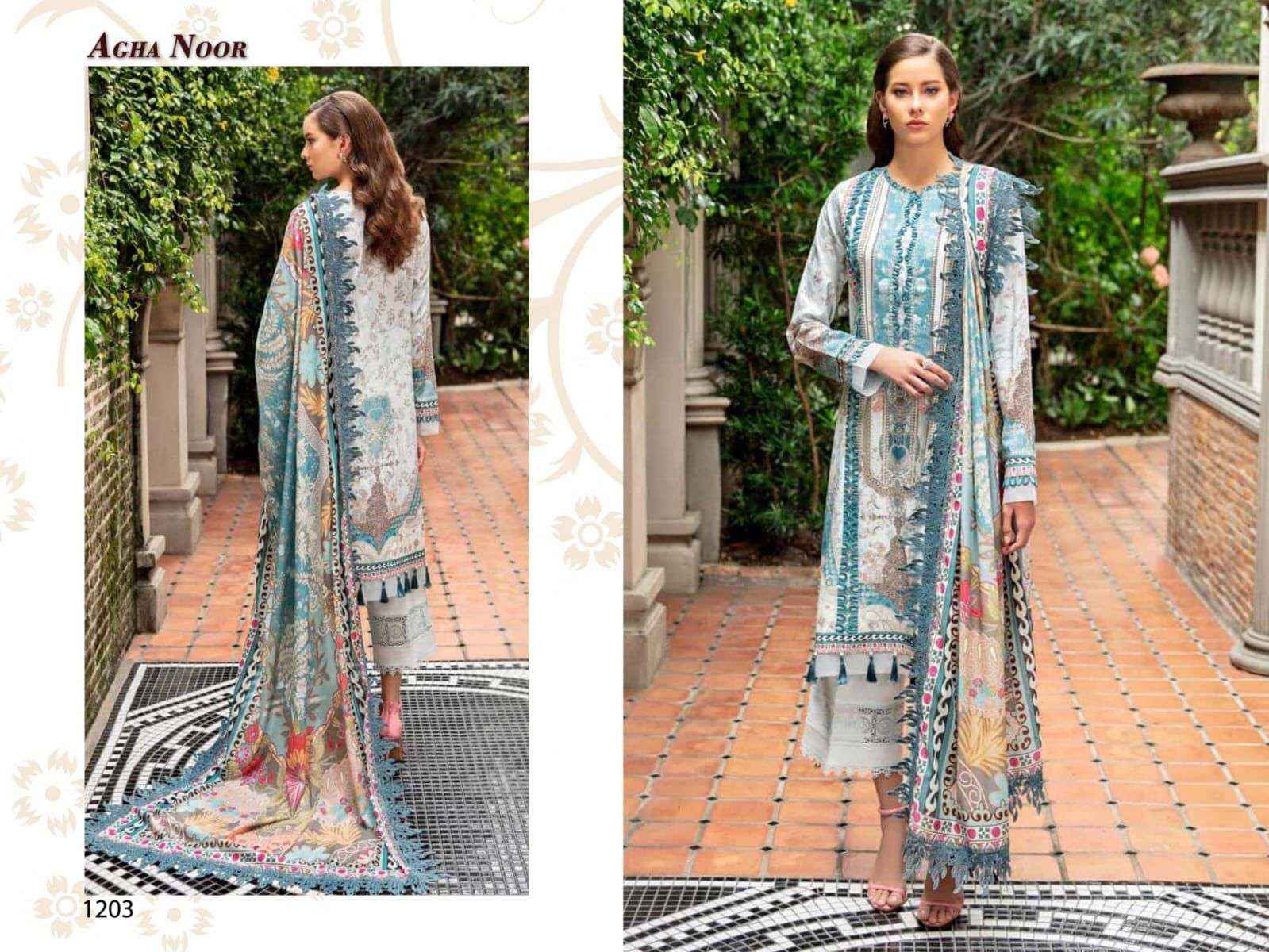 AGHA NOOR LUXURY LAWN COLLECTION VOL 12 PAKISTANI SUIT ( 6 PCS CATALOG )
