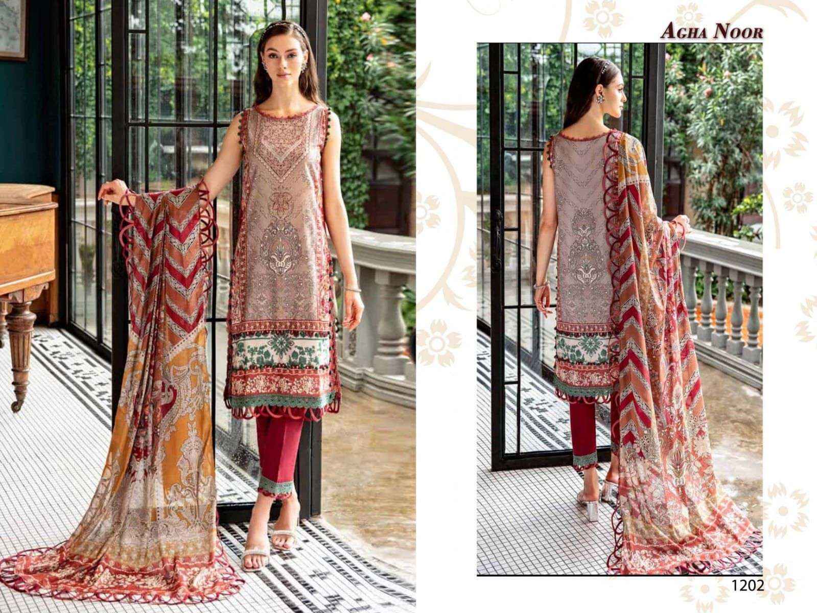 AGHA NOOR LUXURY LAWN COLLECTION VOL 12 PAKISTANI SUIT ( 6 PCS CATALOG )