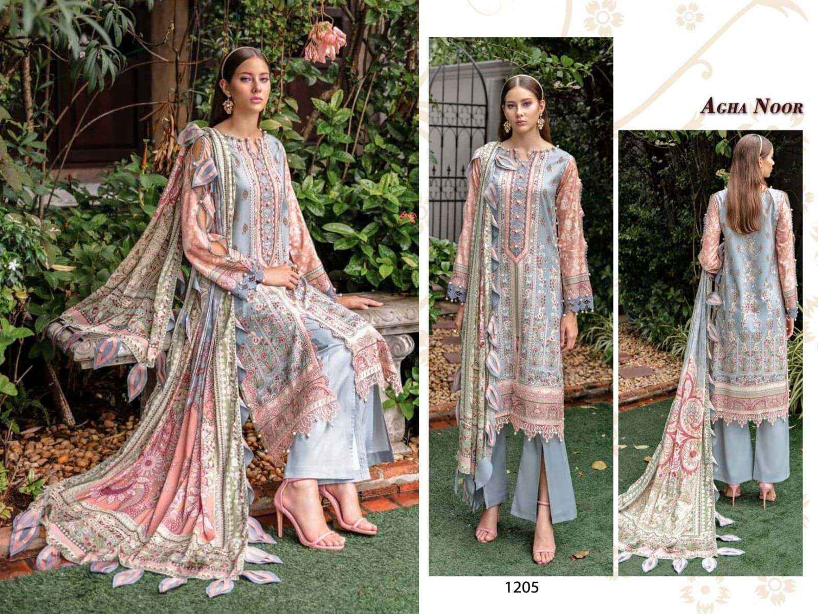 AGHA NOOR LUXURY LAWN COLLECTION VOL 12 PAKISTANI SUIT ( 6 PCS CATALOG )